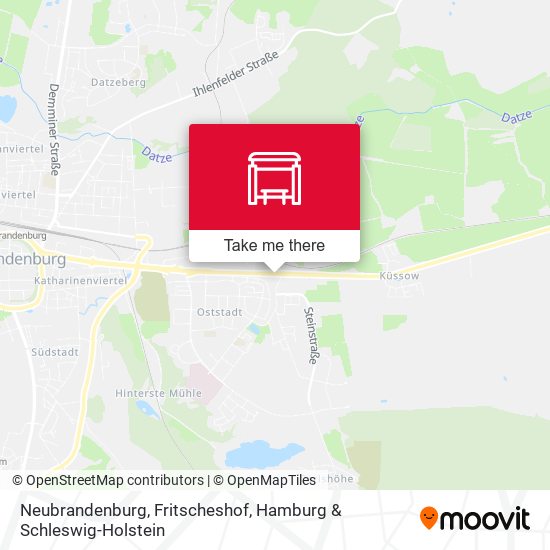 Neubrandenburg, Fritscheshof map