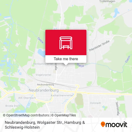 Карта Neubrandenburg, Wolgaster Str.