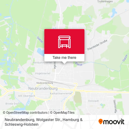 Карта Neubrandenburg, Wolgaster Str.