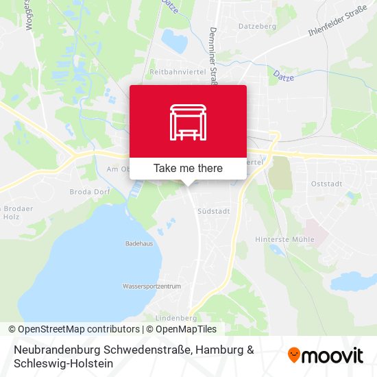 Neubrandenburg Schwedenstraße map