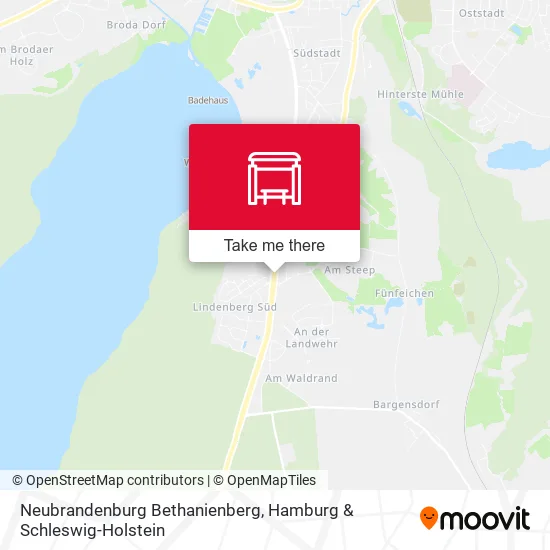Карта Neubrandenburg Bethanienberg