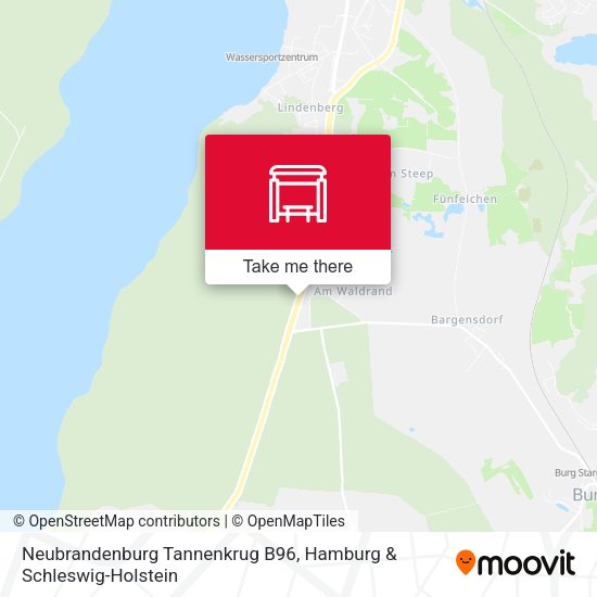 Neubrandenburg Tannenkrug B96 map