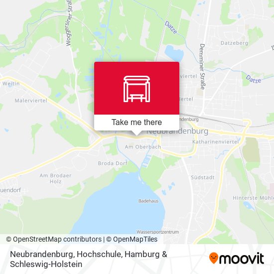 Neubrandenburg, Hochschule map