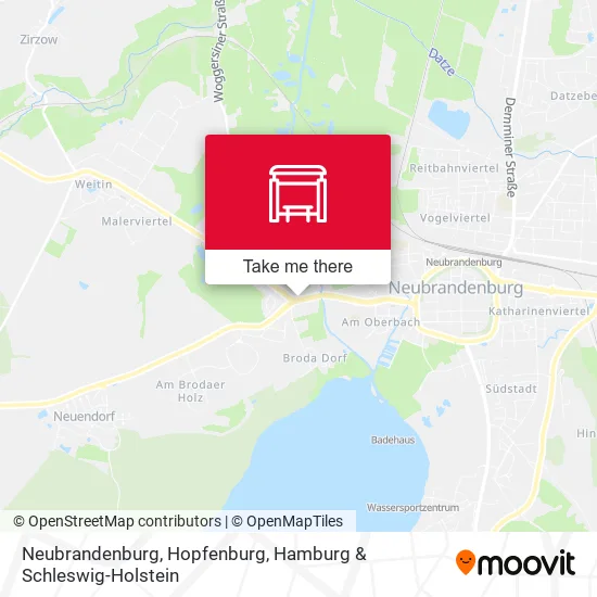 Карта Neubrandenburg, Hopfenburg