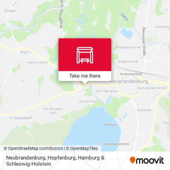 Карта Neubrandenburg, Hopfenburg