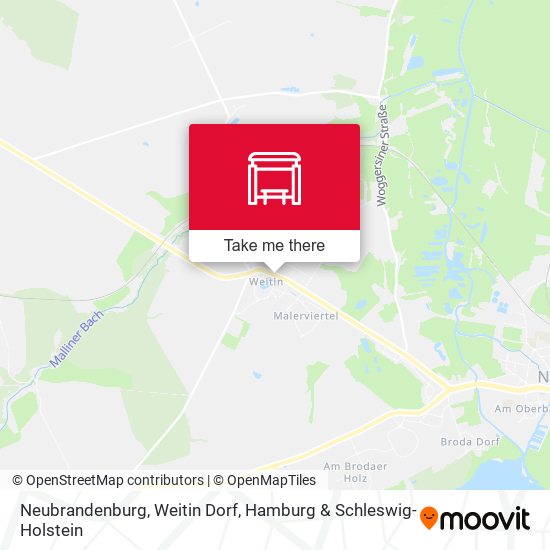 Neubrandenburg, Weitin Dorf map