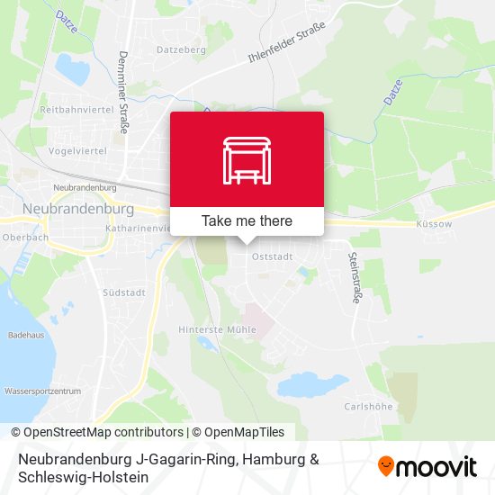 Neubrandenburg J-Gagarin-Ring map