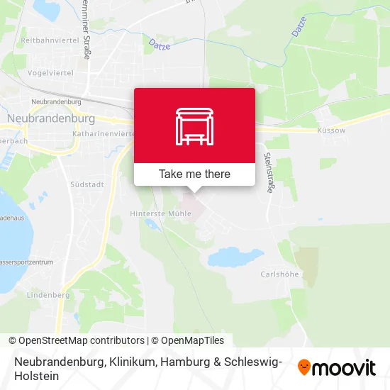 Карта Neubrandenburg, Klinikum