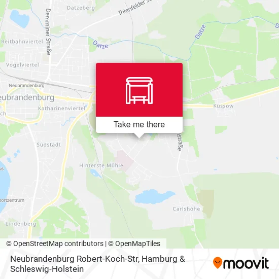 Карта Neubrandenburg Robert-Koch-Str
