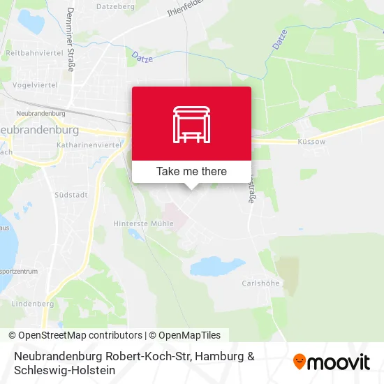 Карта Neubrandenburg Robert-Koch-Str