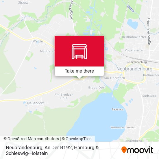 Neubrandenburg, An Der B192 map