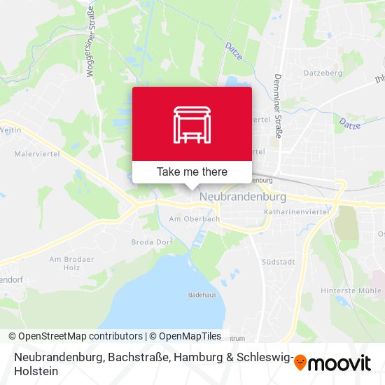 Neubrandenburg, Bachstraße map