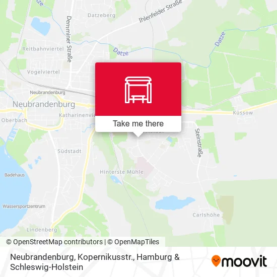 Карта Neubrandenburg, Kopernikusstr.