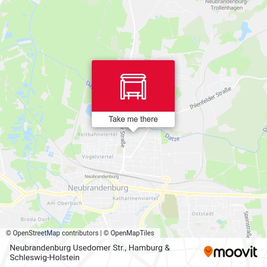 Neubrandenburg Usedomer Str. map