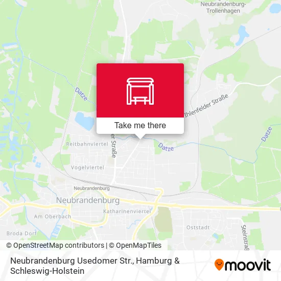 Карта Neubrandenburg Usedomer Str.