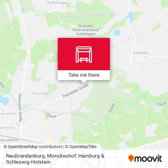 Карта Neubrandenburg, Monckeshof