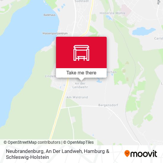Neubrandenburg, An Der Landweh map