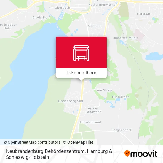 Карта Neubrandenburg Behördenzentrum