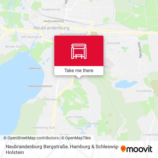 Neubrandenburg Bergstraße map