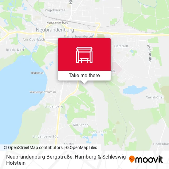 Карта Neubrandenburg Bergstraße