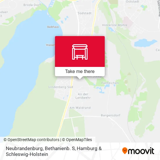 Карта Neubrandenburg, Bethanienb. S