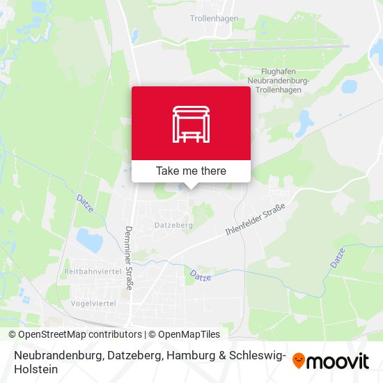 Neubrandenburg, Datzeberg map