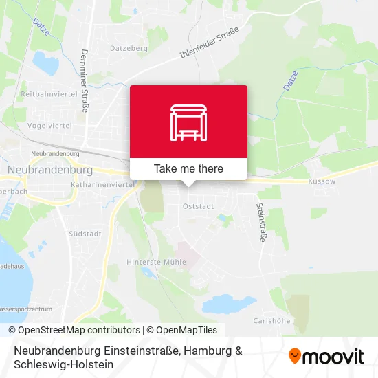 Карта Neubrandenburg Einsteinstraße