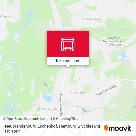 Neubrandenburg Eschenhof map