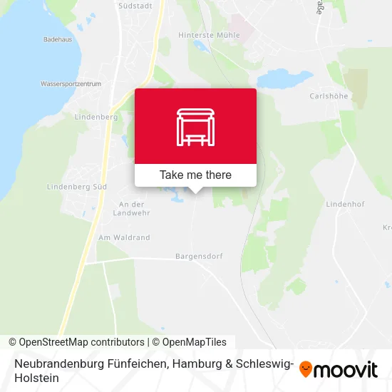 Карта Neubrandenburg Fünfeichen
