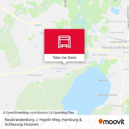 Карта Neubrandenburg J.-Haydn-Weg