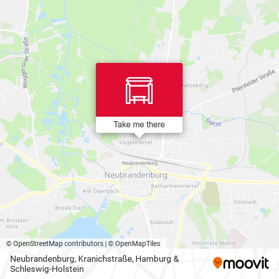 Neubrandenburg, Kranichstraße map