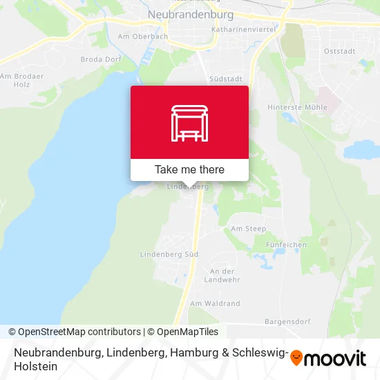 Карта Neubrandenburg, Lindenberg