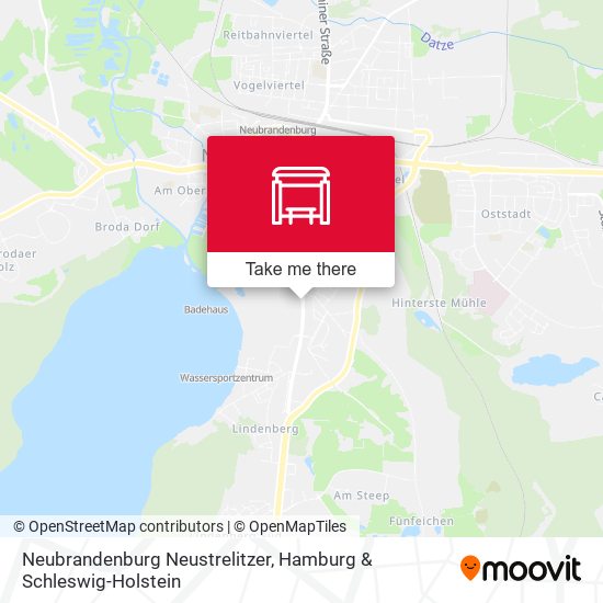 Neubrandenburg Neustrelitzer map