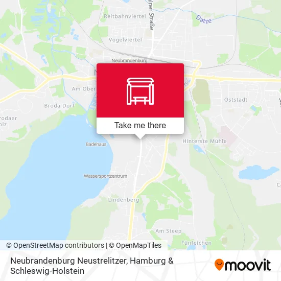 Карта Neubrandenburg Neustrelitzer
