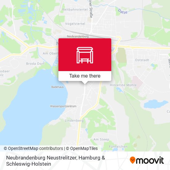 Neubrandenburg Neustrelitzer map