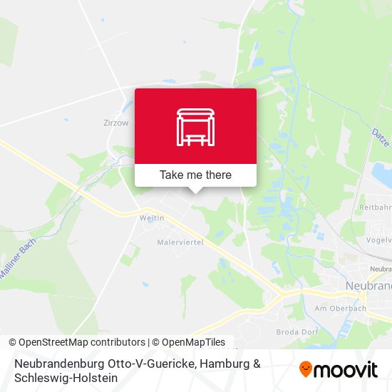 Neubrandenburg Otto-V-Guericke map