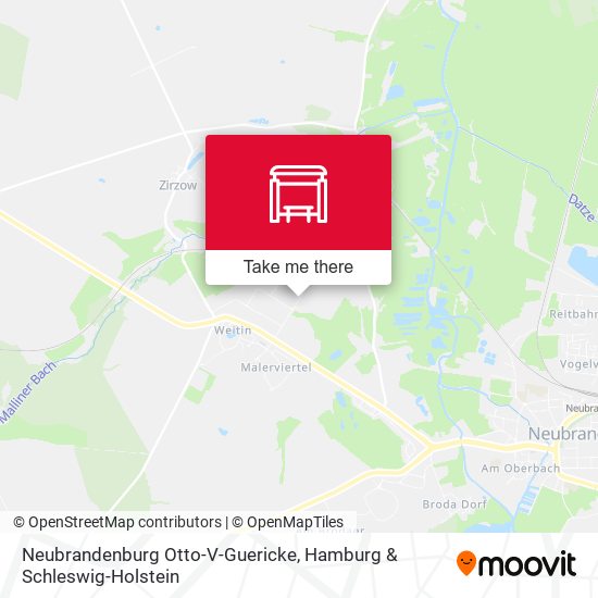 Neubrandenburg Otto-V-Guericke map