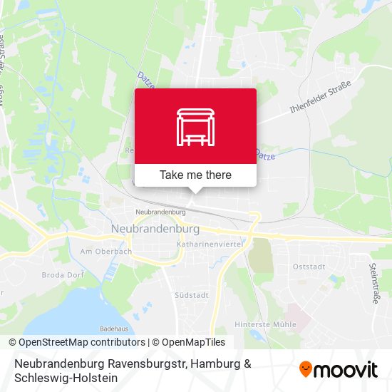 Neubrandenburg Ravensburgstr map
