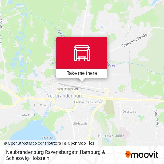 Карта Neubrandenburg Ravensburgstr