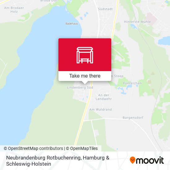 Neubrandenburg Rotbuchenring map