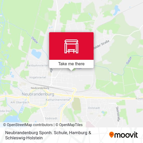 Neubrandenburg Sponh. Schule map