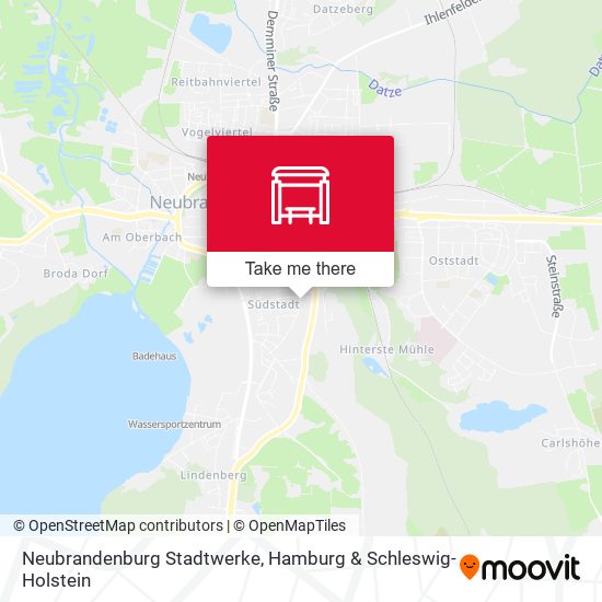 Neubrandenburg Stadtwerke map