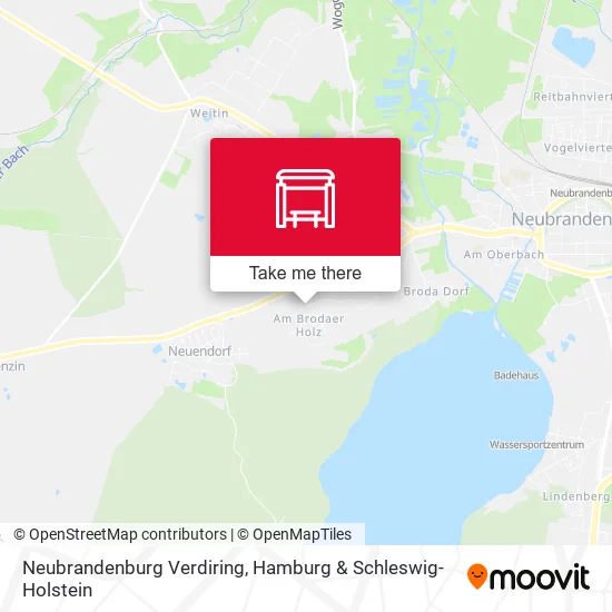 Карта Neubrandenburg Verdiring