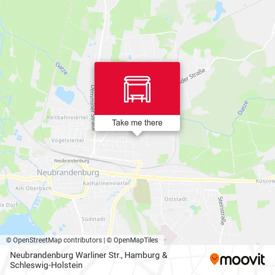 Карта Neubrandenburg Warliner Str.