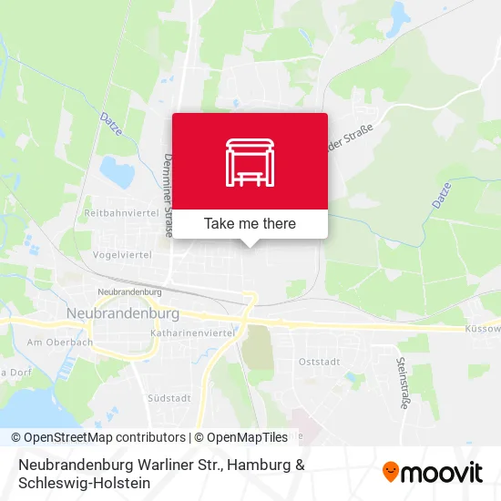 Карта Neubrandenburg Warliner Str.