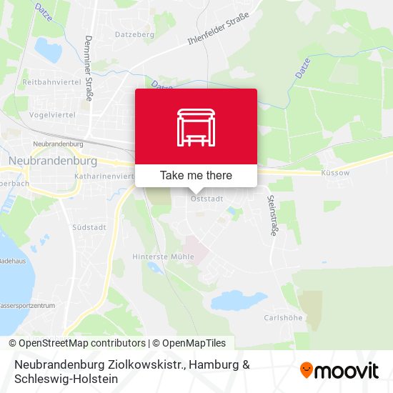 Neubrandenburg Ziolkowskistr. map