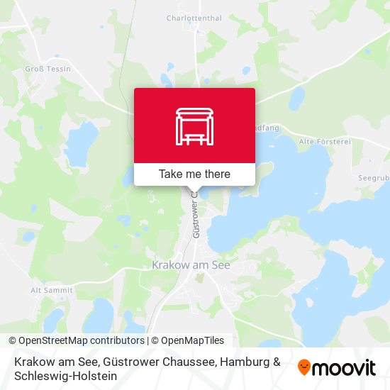 Krakow am See, Güstrower Chaussee map