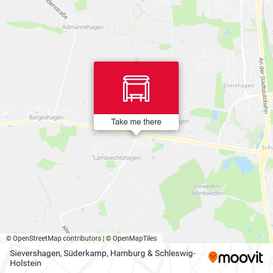 Sievershagen, Süderkamp map