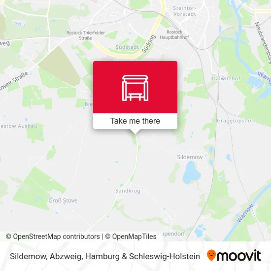 Карта Sildemow, Abzweig