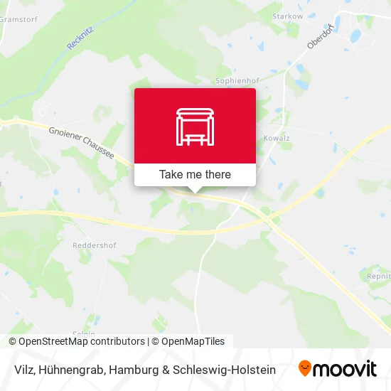 Карта Vilz, Hühnengrab
